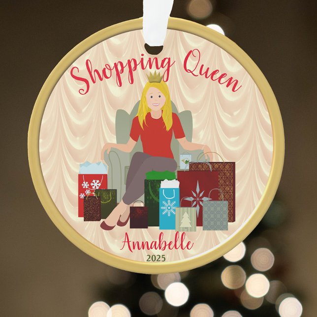 Shopping Queen Acrylic Ornament (Von Creator hochgeladen)