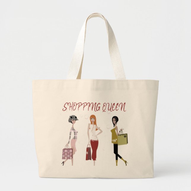 SHOPPING QUEEN COLLECTION JUMBO STOFFBEUTEL (Vorne)