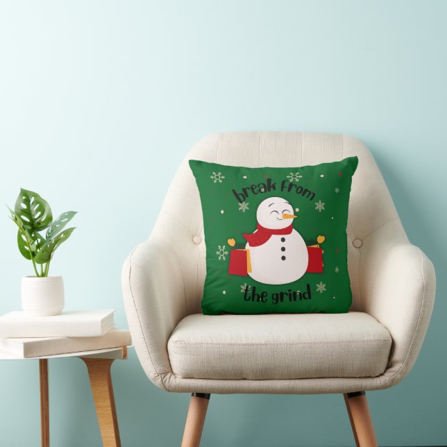 Shopping Snowman BFTG Kissen (Stuhl )