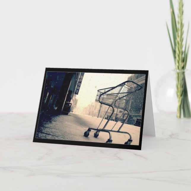 Shopping Trolley Cart Karte (Vorderseite)