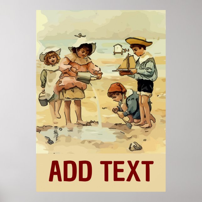 Shore Kids Vintag Style Poster (Vorne)