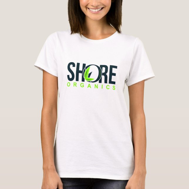 Shore Organics Logo T-shirt femme - Blanc (Devant)