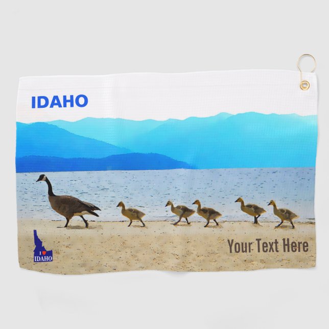 Shore Patrol Canada Geese Golfhandtuch (Horizontal)