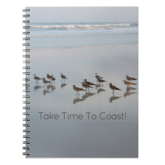 Shorebirds On the Beach Nature Fotograf Notizblock