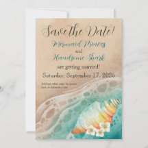 Shoreline Dreams Watercolor Beach Hochzeit