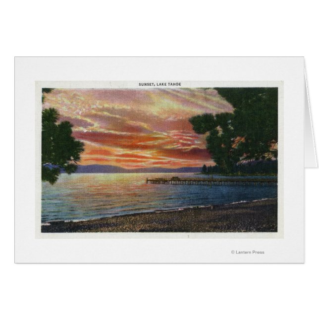 Shoreline Sunset View mit Pier (Vorderseite (Horizontal))