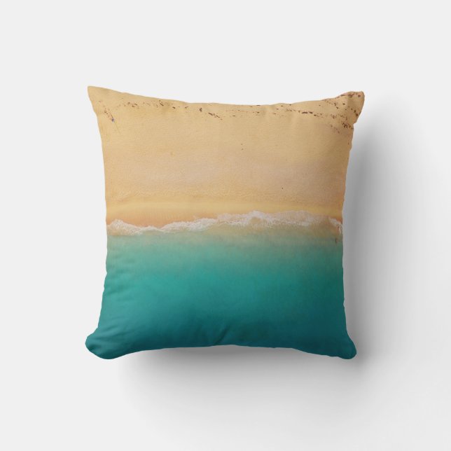 Shoreline von oben kissen (Vorderseite)