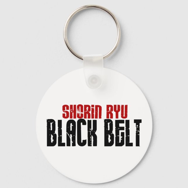 Shorin Ryu Black Belt Karate Schlüsselanhänger (Vorderseite)