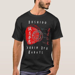 Shorin Ryu Karate Bushido Values Budo T - Shirt