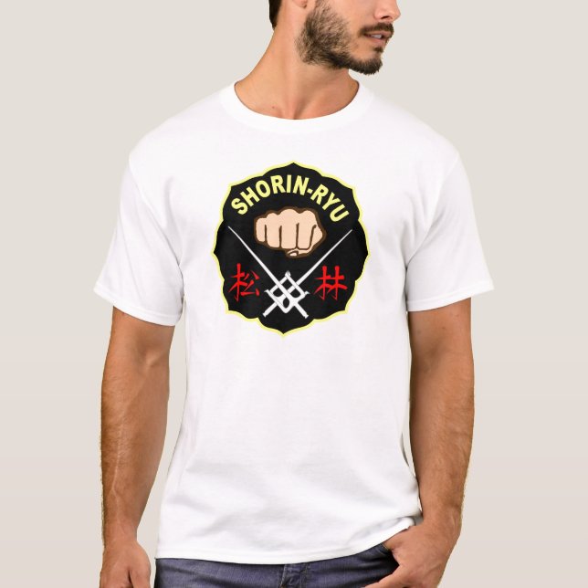 SHORIN RYU KARATE PATCH SYMBOL KANJI T-Shirt (Vorderseite)