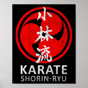 Shorin Ryu Karate Symbol Kanji Japan Martial Art V Poster