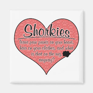 Shorkie Tatze druckt Hunde Humor Magnet