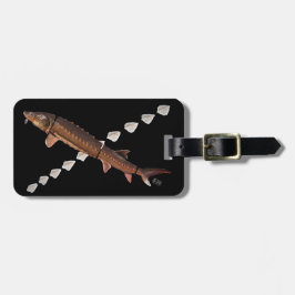 Shortnose Stör u. Scutes Gepäckanhänger