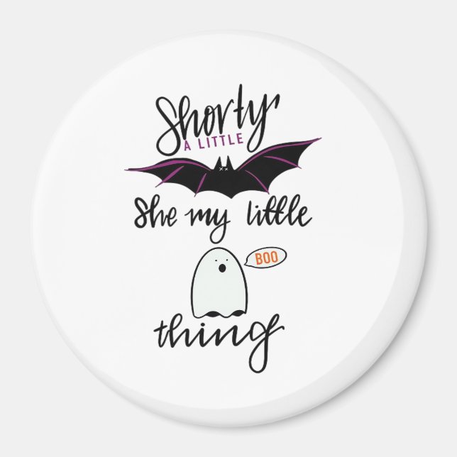 Shorty Batty Funny Retro Magnet (Vorne)