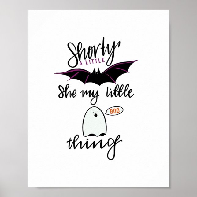 Shorty Batty Funny Retro Poster (Vorne)