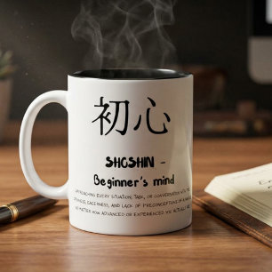 Shoshin Japanische Philosophie Achtsamkeitsgeschen Zweifarbige Tasse
