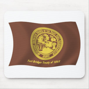 Shoshone Bannock Stämme Flagge Mauspad