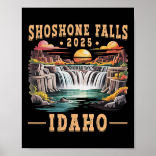 Shoshone Falls 2025 Idaho Roadtrip-Urlaubsabenteue Poster