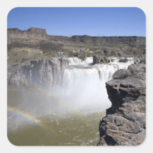 Shoshone Falls am Snake River in Twin Falls, Quadratischer Aufkleber
