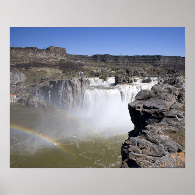 Shoshone Falls on Snake River in Twin Falls, Poster (Vorne)