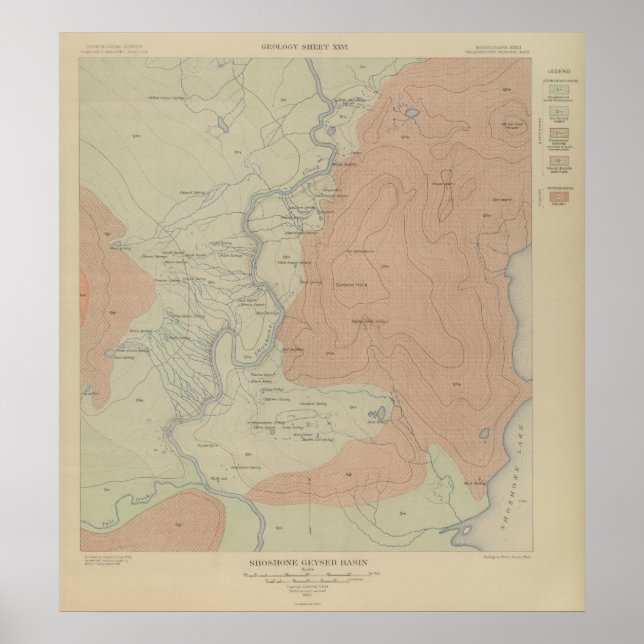 Shoshone Geyser Basin Poster (Vorne)
