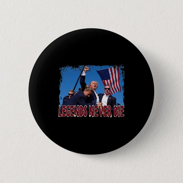 Shot Fist Pumped 2024 Beten für Trump Legends nie Button (Vorderseite)
