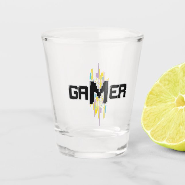 Shot Gamer! Schnapsglas (Vorderseite)