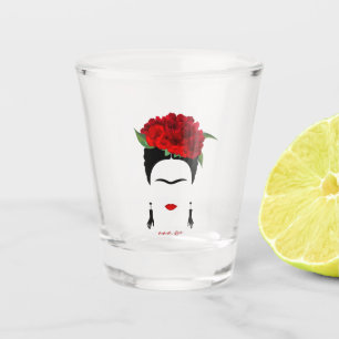 Shot Glas Frida Kahlo mexikanische Frau Portrait  