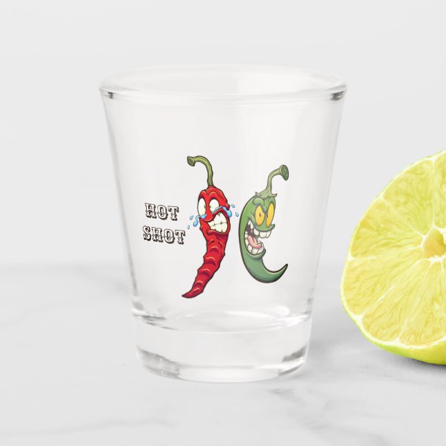 Shot-Glass (Bearbeiten) für Hot Chili Schnapsglas (Vorderseite)