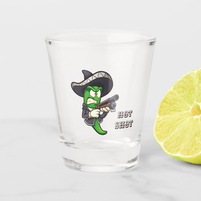 Shot-Glass (Bearbeiten) für Hot Chili Schnapsglas (Vorderseite)