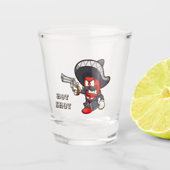 Shot-Glass (Bearbeiten) für Hot Chili Schnapsglas (Vorderseite)