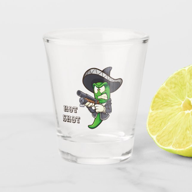 Shot-Glass (Bearbeiten) für Hot Chili Schnapsglas (Vorderseite)