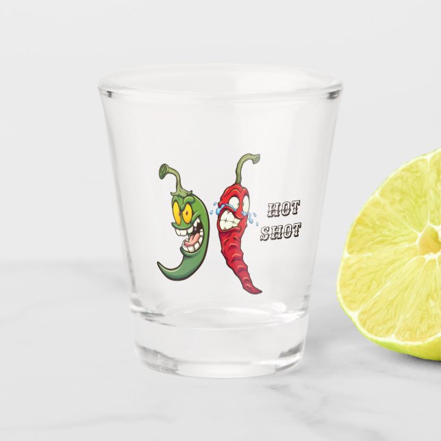 Shot-Glass (Bearbeiten) für Hot Chili Schnapsglas (Vorderseite)