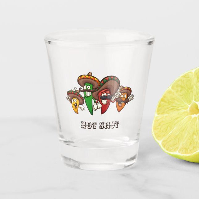 Shot-Glass (Bearbeiten) für Hot Chili Schnapsglas (Vorderseite)