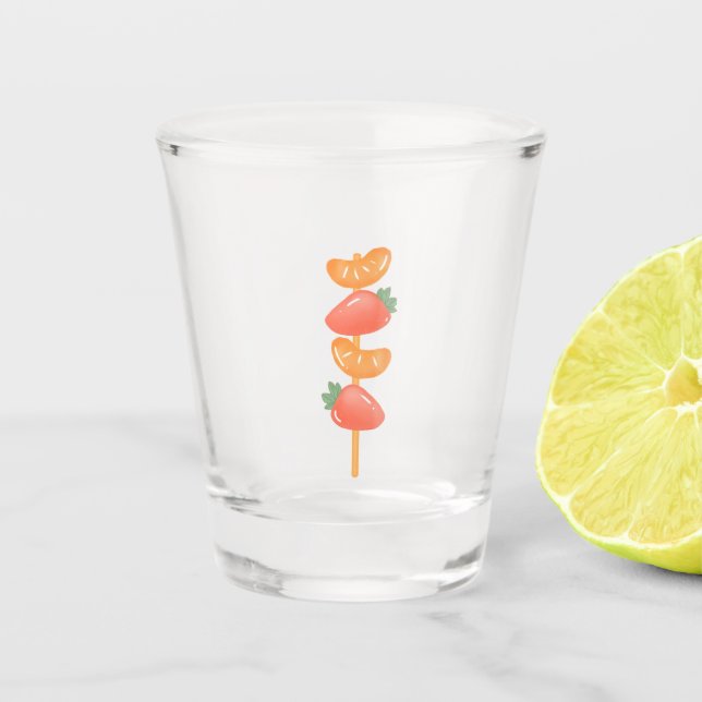 Shot glass-fruit skewer schnapsglas (Vorderseite)