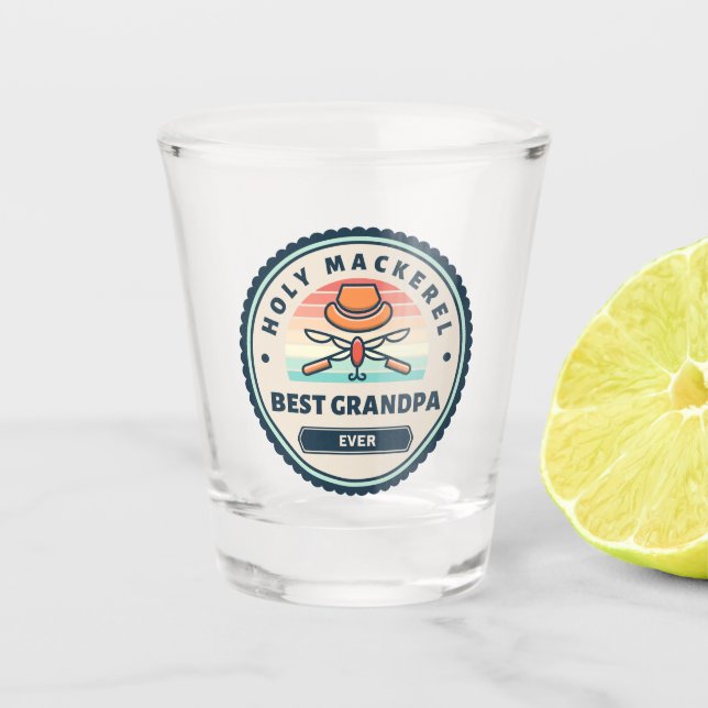 Shot Glass - Heiliger Mackerel! Beste Opa je Schnapsglas (Vorderseite)