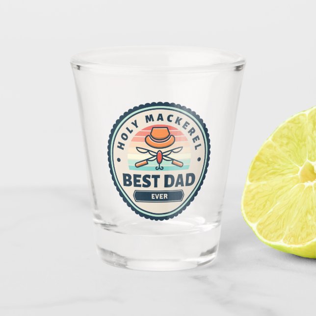 Shot Glass - Heiliger Mackerel! Bester Vater je Schnapsglas (Vorderseite)