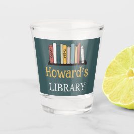 Shot Glass - Library - Personalisiert - Name hinzu Schnapsglas