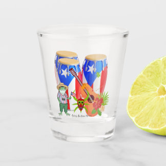 Shot Glass - Puerto Rican Cultural Barware Schnapsglas