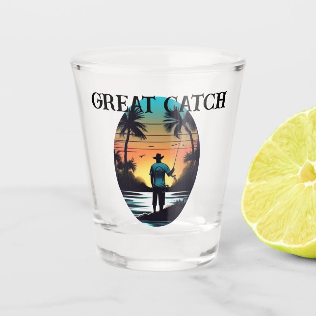 Shot Glass von Fisherman "Great Catch" Schnapsglas (Vorderseite)
