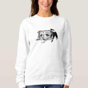 Shot On Net Hockey Player (weiblich) Sweatshirt