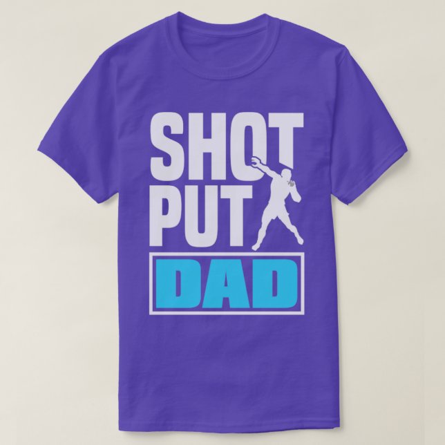 Shot Put Putter Track und Field Athleten Shot Put T-Shirt (Design vorne)