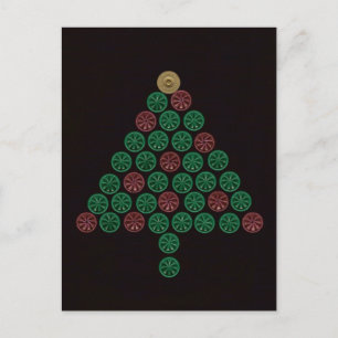 Shotgun-Muschel Weihnachtsbaum Feiertagspostkarte