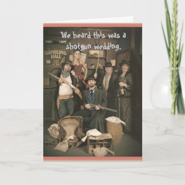 Shotgun Wedding Card Karte (Vorderseite)