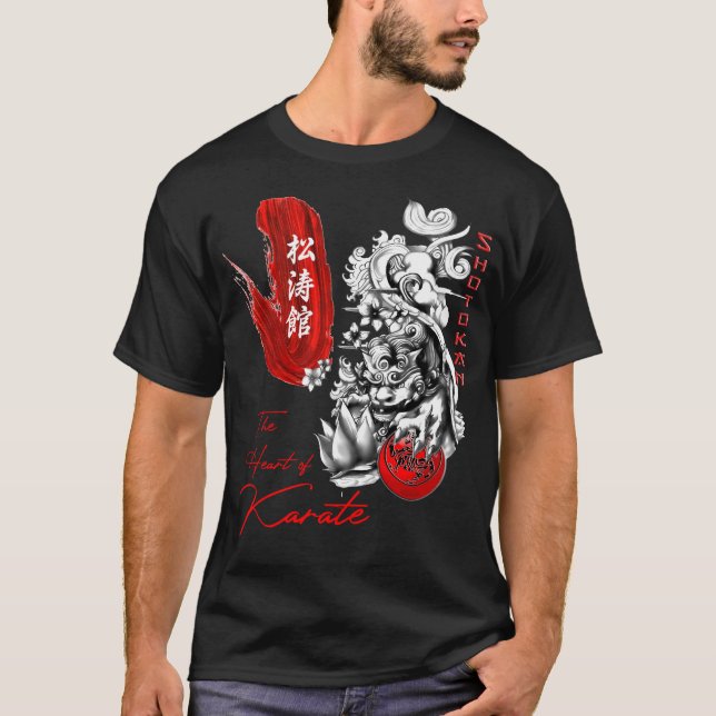 Shotokan Das Herz von Karate Budo T - Shirt (Vorderseite)