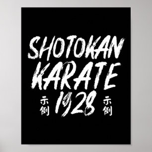 Shotokan Karate 1928 Martial Arts Legacy Poster