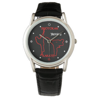 Shotokan Karate Black Belt Individuelle Name Watch Armbanduhr