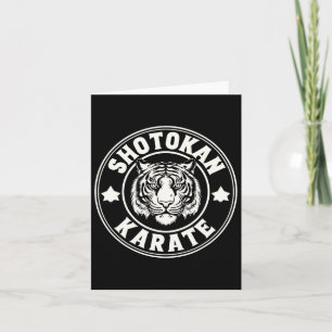 Shotokan Karate Fighter Martial Arts Tiger Funny K Karte