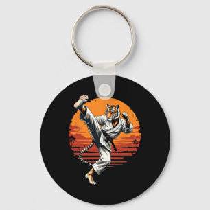Shotokan Karate Fighter Martial Arts Tiger Funny K Schlüsselanhänger