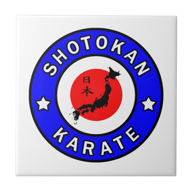 Shotokan Karate Fliese (Vorderseite)